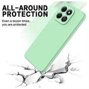 Honor X6c Flytende silikon-deksel med håndstropp - grønn