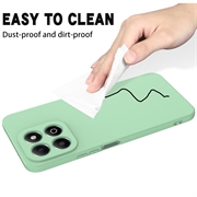 Honor X6c Flytende silikon-deksel med håndstropp - grønn