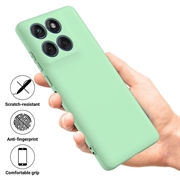 Motorola Edge 70 Flytende silikon-deksel med håndstropp - grønn