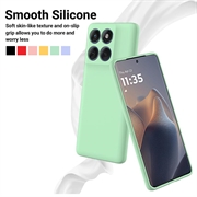 Motorola Edge 70 Flytende silikon-deksel med håndstropp - grønn