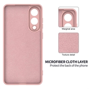 Samsung Galaxy S25 Edge Flytende silikon-deksel med håndstropp - Rosa