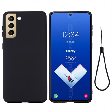 Samsung Galaxy S21 FE 5G Liquid Silikondeksel - Svart