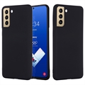 Samsung Galaxy S21 FE 5G Liquid Silikondeksel - Svart