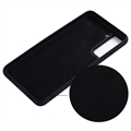 Samsung Galaxy S21 FE 5G Liquid Silikondeksel - Svart