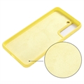 Samsung Galaxy S21 FE 5G Liquid Silikondeksel - Gul