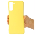 Samsung Galaxy S21 FE 5G Liquid Silikondeksel - Gul
