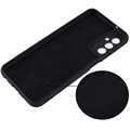 Samsung Galaxy F13 Liquid Silikondeksel - Svart