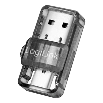 LogiLink BT0054 USB-C/USB-A Bluetooth 5.0-adapter - gjennomsiktig grå
