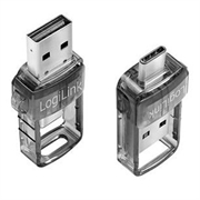 LogiLink BT0054 USB-C/USB-A Bluetooth 5.0-adapter - gjennomsiktig grå