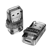 LogiLink BT0054 USB-C/USB-A Bluetooth 5.0-adapter - gjennomsiktig grå