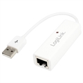 LogiLink UA0144B USB 2.0 til Fast Ethernet-adapter - 100 Mbps - Hvit