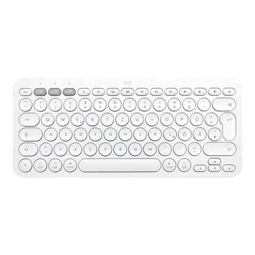Logitech K380 trådløst Bluetooth-tastatur for flere enheter for Mac - nordisk layout - hvit