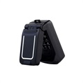 Long-CZ J9 Mini Flip Mobiltelefon - GSM, Bluetooth - Svart