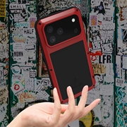 iPhone 17 Pro Max Love Mei Powerful Hybrid-deksel - Rød