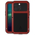 Love Mei Powerful iPhone 13 Pro Hybrid-deksel - Rød