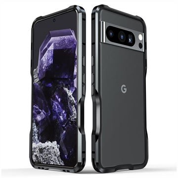 Google Pixel 8 Pro Luphie Metall Bumper - Svart