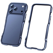 iPhone 17 Pro Max Luphie Safe Lock Metallstøtfanger - Mørk blå