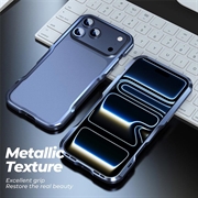 iPhone 17 Pro Max Luphie Safe Lock Metallstøtfanger - Mørk blå