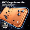 iPhone 17 Pro Luphie Safe Lock Metallstøtfanger - Oransje