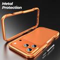iPhone 17 Pro Luphie Safe Lock Metallstøtfanger - Oransje
