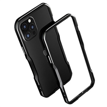 Luphie iPhone 12/12 Pro Metall Bumper - Svart