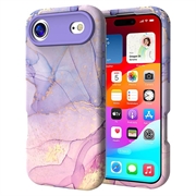 iPhone Air Luksuriøst marmor hybrid-deksel - Lilla / Rosa