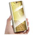 Luxury Mirror View Samsung Galaxy S9+ Flip-deksel (Åpen Emballasje - Tilfredsstillende) - Gull