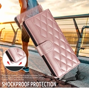 Xiaomi 17 Luksuriøst Vattert Lommeboketui - Roségull