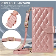 Xiaomi 17 Luksuriøst Vattert Lommeboketui - Roségull