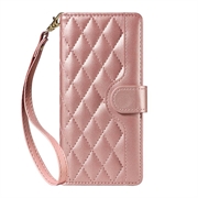 Xiaomi 17 Luksuriøst Vattert Lommeboketui - Roségull