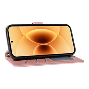 Xiaomi 17 Luksuriøst Vattert Lommeboketui - Roségull