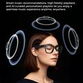 M01S AI-smarte briller med sanntidsoversettelse og HD-kamera - svart