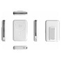M02B 10000mAh Qi2 Magnetisk Trådløs Powerbank med Stativ - 35 W - hvit