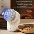 M1 tekstilbarberer/lintfjerner med digitalt LCD-display - hvit