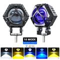 M1 PRO LED-spotlight for motorsykkel/bil – 18000lm, 10 lysmoduser, IP68, 9–32V – svart