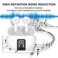 M10 Multiple Languages Translation Earphones Wireless Bluetooth Smart Voice Translator Headset - hvit