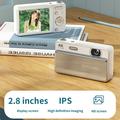 M15 4K-digitalkamera - 2.8" skjerm, 64MP, 16x zoom, autofokus, 32GB minnekort - hvit