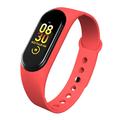 M4 Plus Bluetooth Sports Smart Watch Fitness Tracker Android IOS Smart Armbånd - Rød
