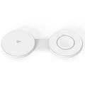 M40 2-i-1 magnetisk trådløs lader for iPhone, Apple Watch, AirPods - 25W/5W - Hvit