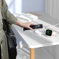 M40 2-i-1 magnetisk trådløs lader for iPhone, Apple Watch, AirPods - 25W/5W - Hvit