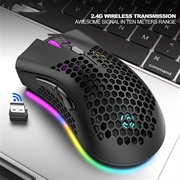 M600 trådløs mus - 7 knapper og LED-lys - svart