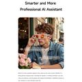 M88 Stilig Smart AI-brille med 2 MP kamera og stemmeassistent - svart