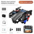 M9 børsteløs FPV-drone med motor og to HD-kameraer, forhindring av hindringer - svart