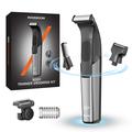 MAXGROOM JK-319 Vanntett multifunksjonell trimmer med utskiftbare munnstykker