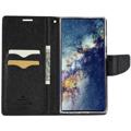 Mercury Goospery Fancy Diary Samsung Galaxy S23 Ultra 5G Lommebok-deksel - Svart