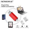 MICRODRIVE 64GB 2-i-1 USB 2.0/USB-C minnepenn - svart