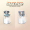 MOCA ARCO MagSafe-telefonholder med fjernkontroll og LED-lys - hvit