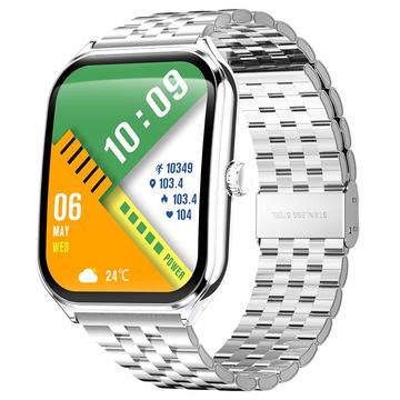 MT61 Ultratynn smartklokke med AMOLED-skjerm - sølv