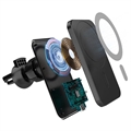 iPhone 12/13/14/15/16/17/Air Magnetic Trådløs Lader / Bilholder med Luftventilfeste SZDJ N16 - 15W (Åpen Emballasje - Tilfredsstillende)