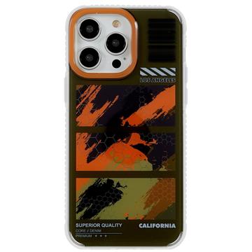 Mutural Camouflage Series iPhone 14 Pro Max Hybrid-deksel - Grønn
